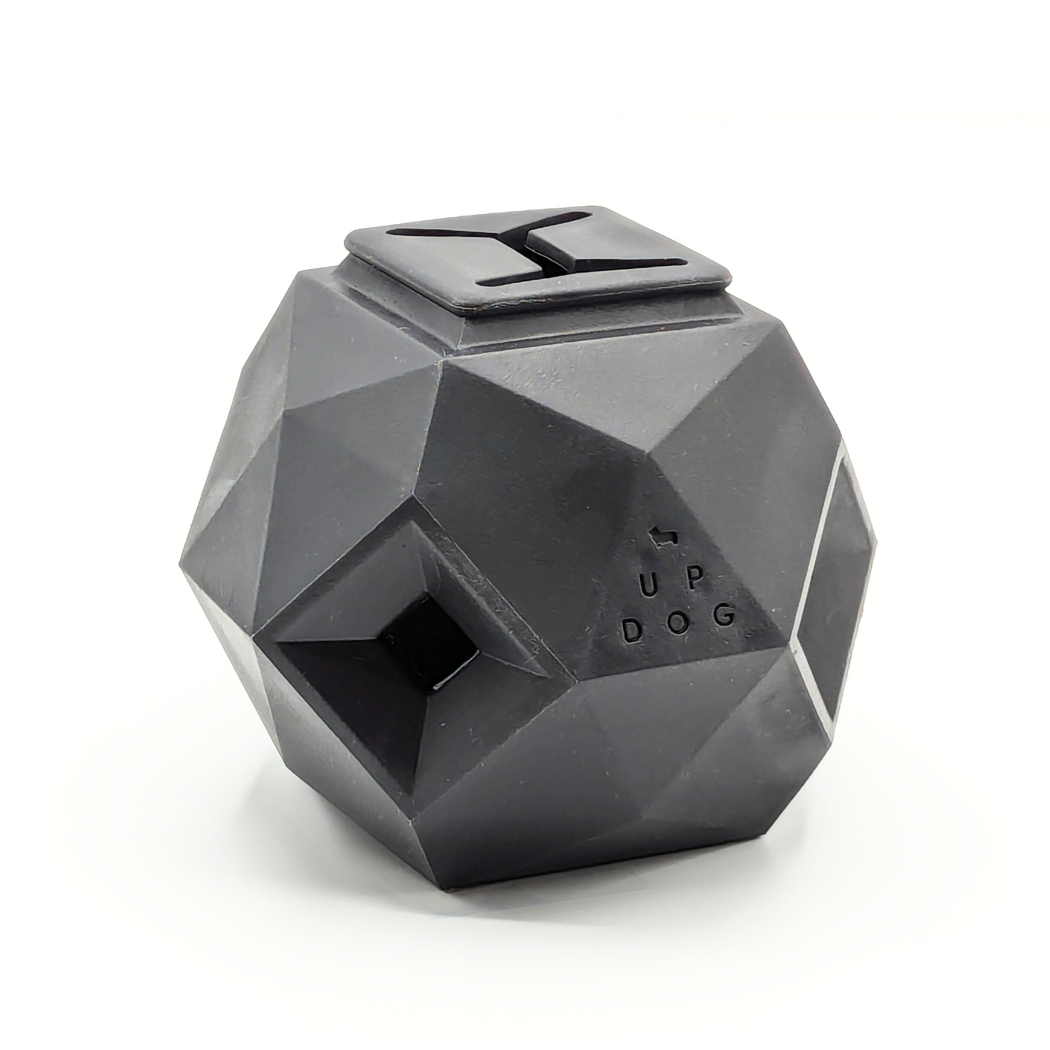 The Odin - Modern Interactive Treat Dispensing Puzzle Toy (Slate Grey) By: Up Dog Toys