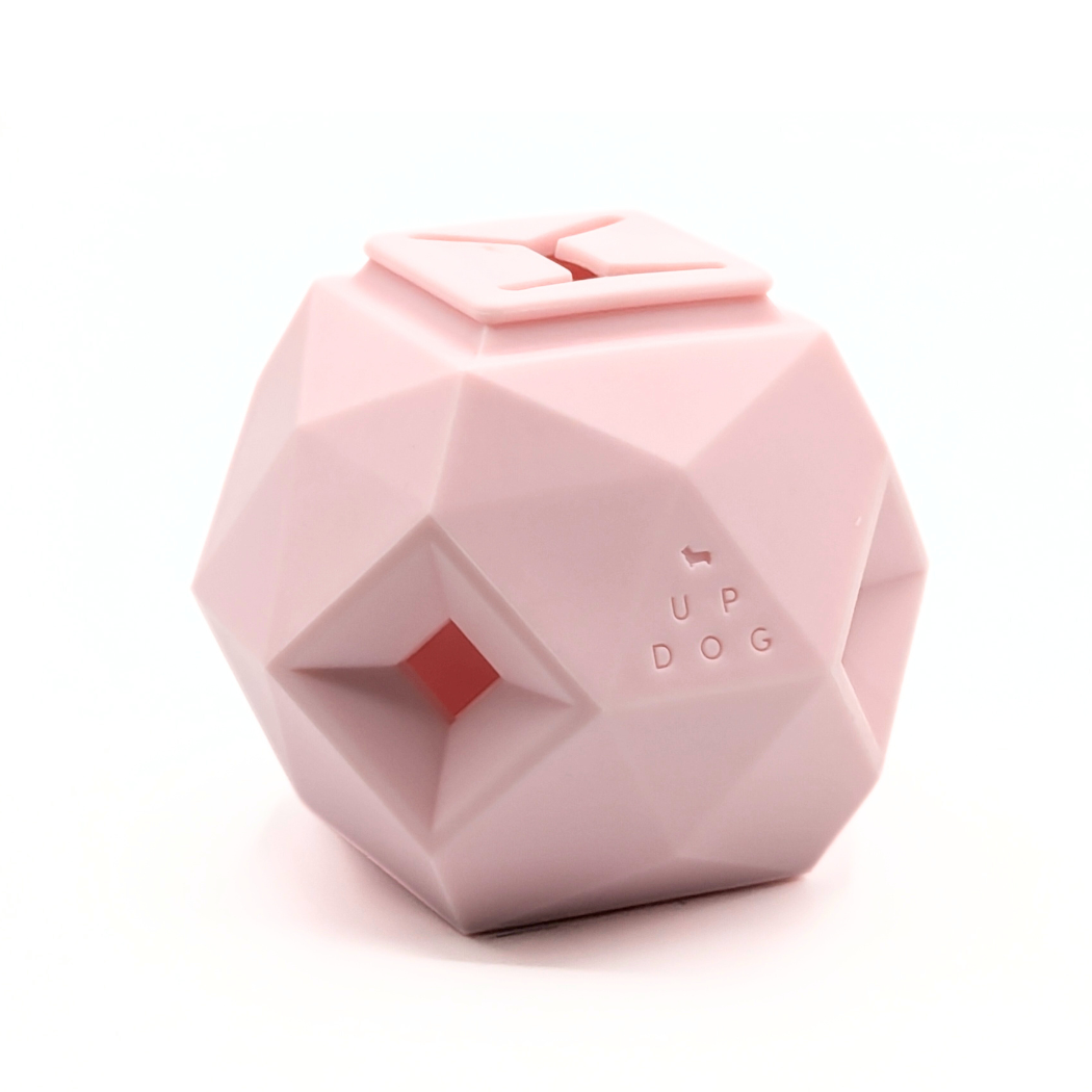 The Odin - Modern Interactive Treat Dispensing Puzzle Toy (Rose Quartz) By: Up Dog Toys