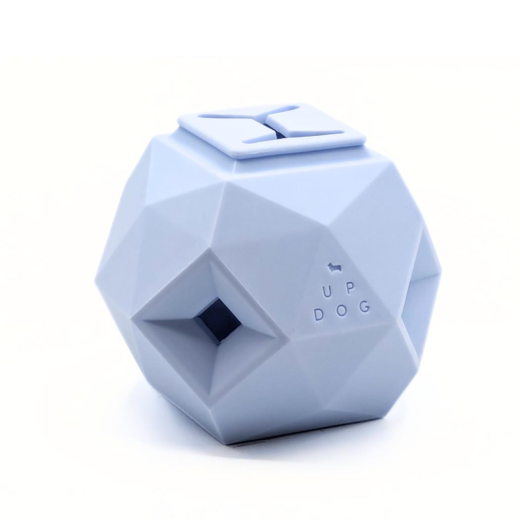 The Odin - Modern Interactive Treat Dispensing Puzzle Toy (Powder Blue) By: Up Dog Toys